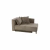 Chaise longue Rex Recamière   155x95x81cm - stof - bruin met bedfunctie