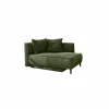 Chaise longue Rex Recamière  155x95x81cm - stof - groen met bedfunctie