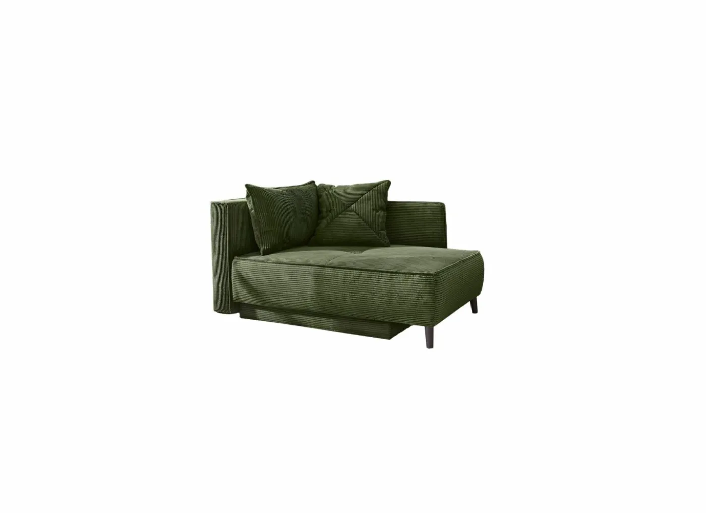 Chaise longue Rex Recamière 155x95x81cm - stof - groen met bedfunctie