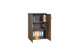 Commode Meradi 72x34x109cm - melamine - oslo walnut