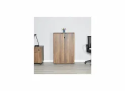 Commode Meradi 72x34x109cm - melamine - oslo walnut