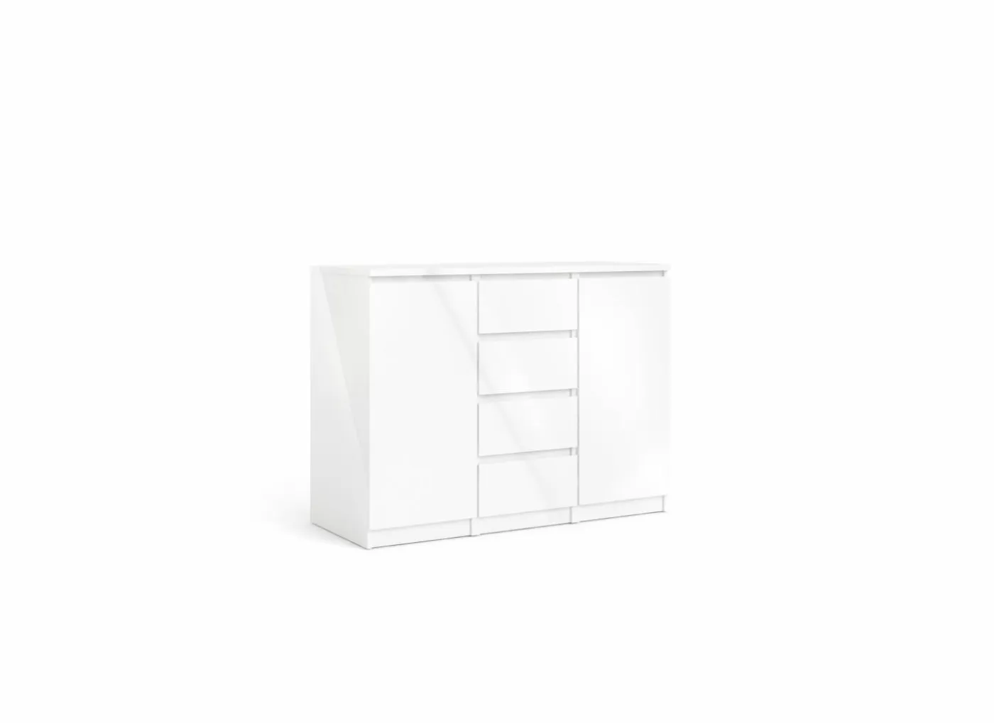 Commode Naia 121x50x91cm - decor - wit hoogglans