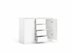 Commode Naia 121x50x91cm - decor - wit hoogglans