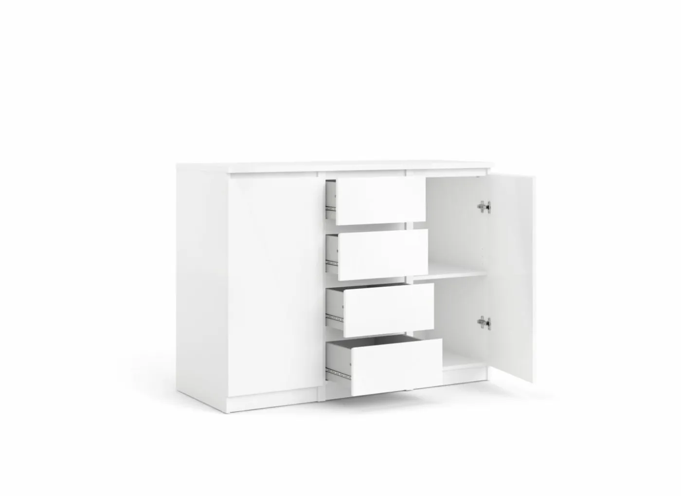 Commode Naia 121x50x91cm - decor - wit hoogglans