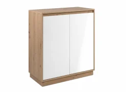 Commode Phoenix 79cm - decor - artisanale eik & wit