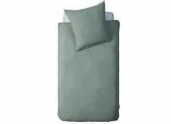 Dekbedovertrek 140x200cm - katoengaas - groen