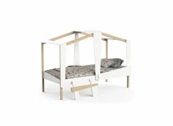 Halfhoogslaper Cabane 90x200cm - decor - wit