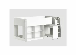 Halfhoogslaper Hampton 90x200cm - decor - wit & grijs