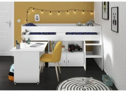 Halfhoogslaper Reverse 90x200cm - decor - wit