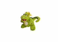 Handpop Filippo de draak H35cm - polyester - groen