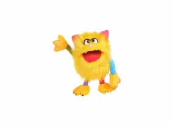 Handpop Monster to go Schickimicki  H35cm - polyester - geel/multicolor