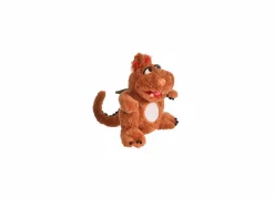 Handpop Olli de babydraak H30cm - polyester - bruin