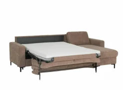 Hoeksalon Alea 291x190cm - stof - siena met bedfunctie