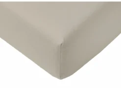 Hoeslaken Arya 90x200cm - katoen - zand