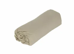 Hoeslaken Arya 90x200cm - katoen - zand