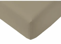 Hoeslaken Arya 180x200cm - katoen - mastiek