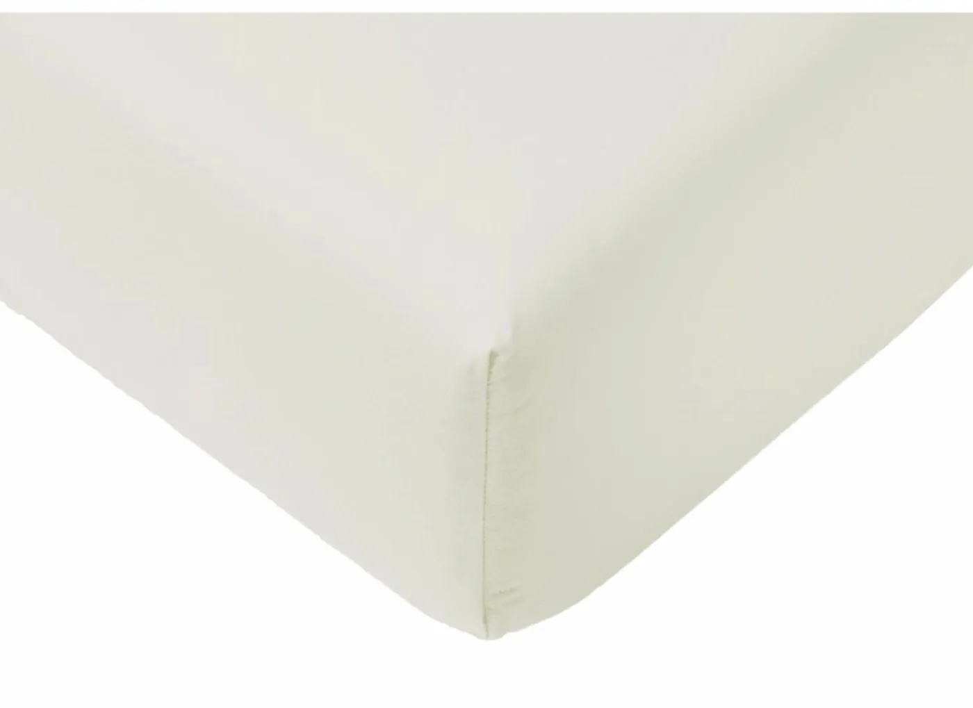 Hoeslaken Lauren 140x200cm - jersey katoen - gebroken wit