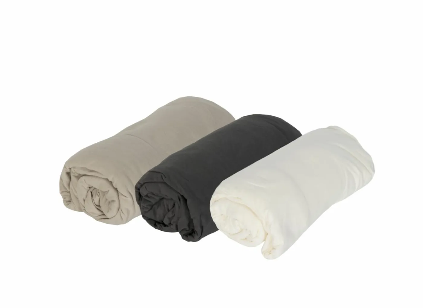 Hoeslaken Lauren 140x200cm - jersey katoen - antraciet