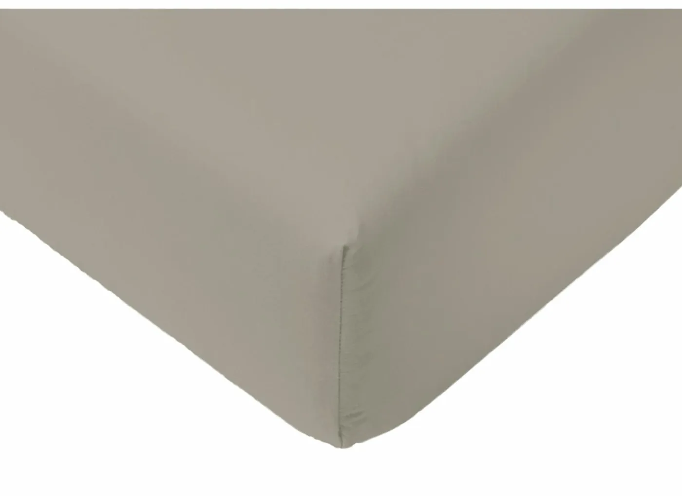 Hoeslaken Lauren 140x200cm - jersey katoen - mastiek