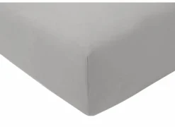 Hoeslaken Venturo 140x200cm - flanel - grijs