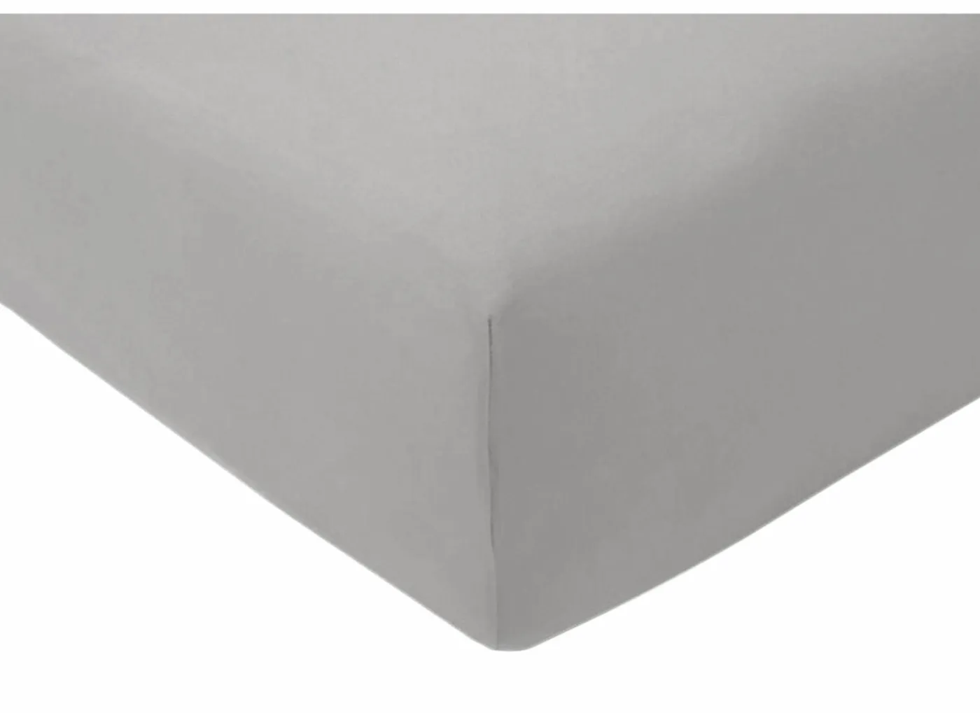 Hoeslaken Venturo 160x200cm - flanel - grijs