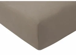 Hoeslaken Venturo 140x200cm - flanel - taupe