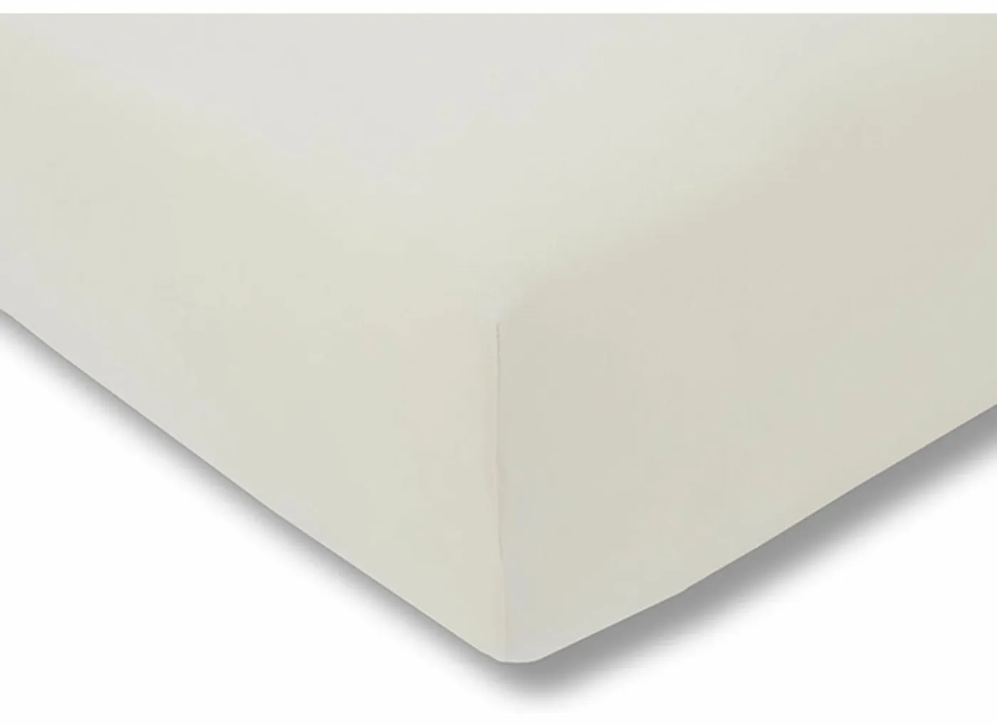 Hoeslaken Venturo 160x200cm - flanel - ivoor