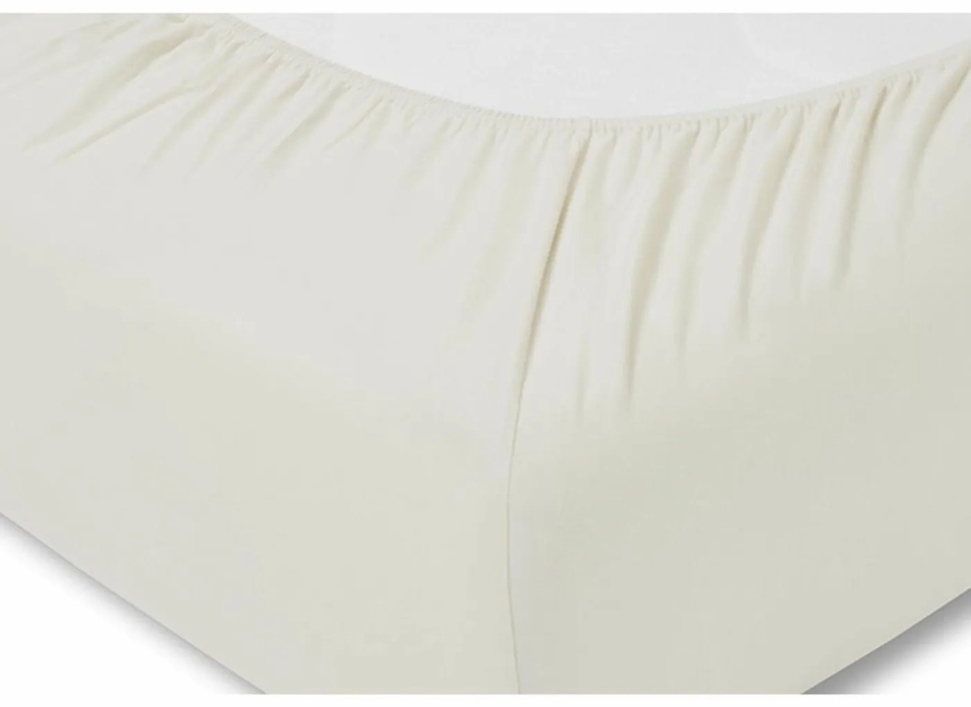 Hoeslaken Venturo 160x200cm - flanel - ivoor