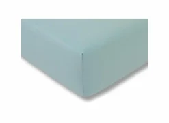Hoeslaken 90/120x190/220cm jersey katoen aqua