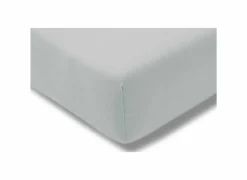 Hoeslaken 140/160x200/220cm jersey katoen lichtgrijs