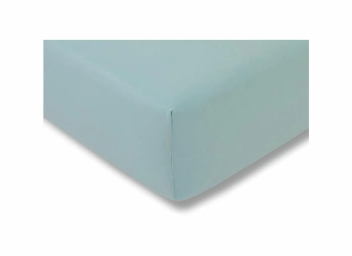 Hoeslaken 140/160x200/220cm jersey katoen aqua