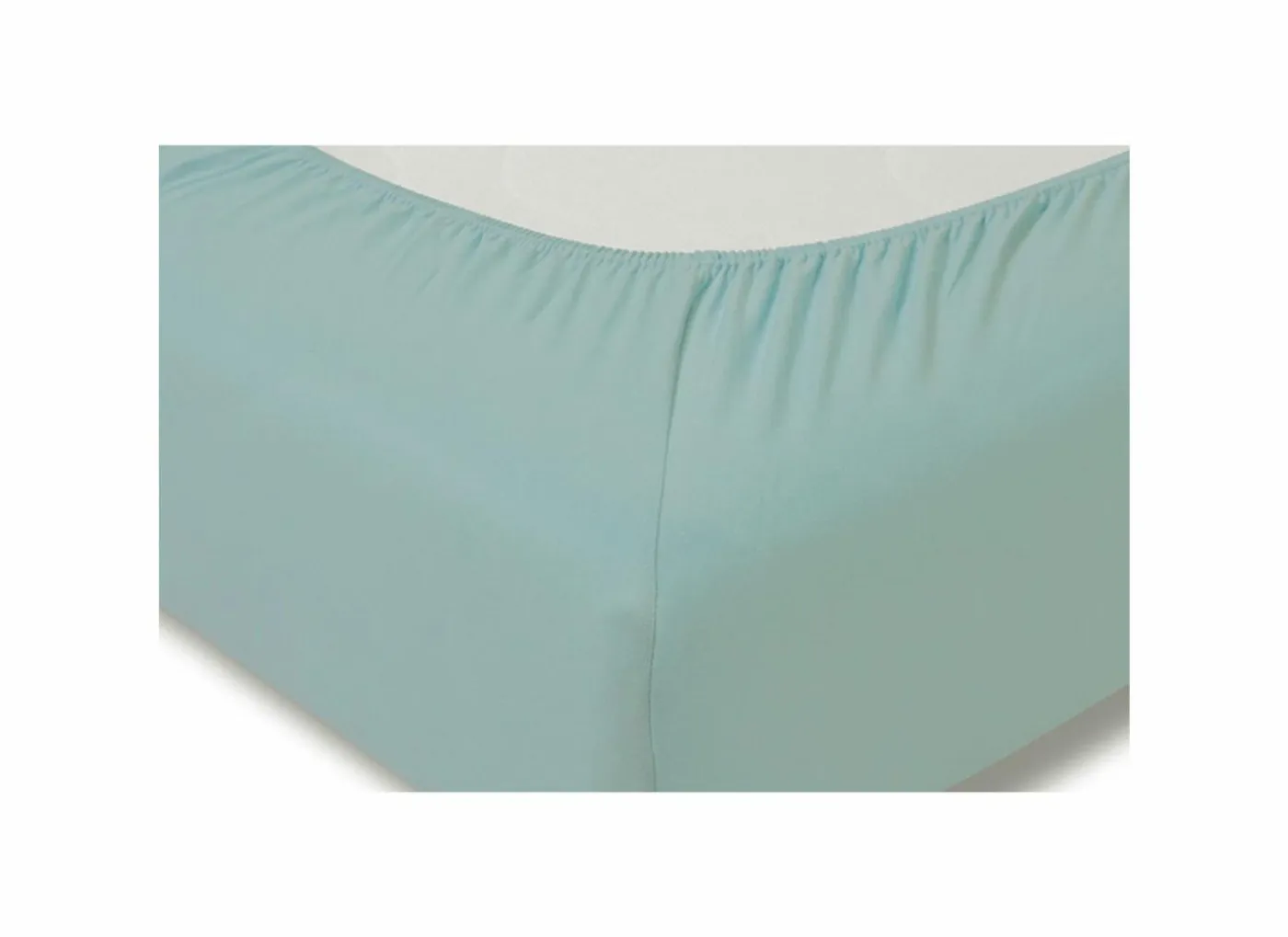 Hoeslaken 140/160x200/220cm jersey katoen aqua