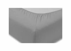 Hoeslaken 140/160x200/220cm jersey katoen grijs