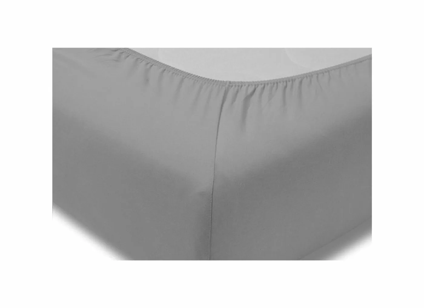 Hoeslaken 140/160x200/220cm jersey katoen grijs