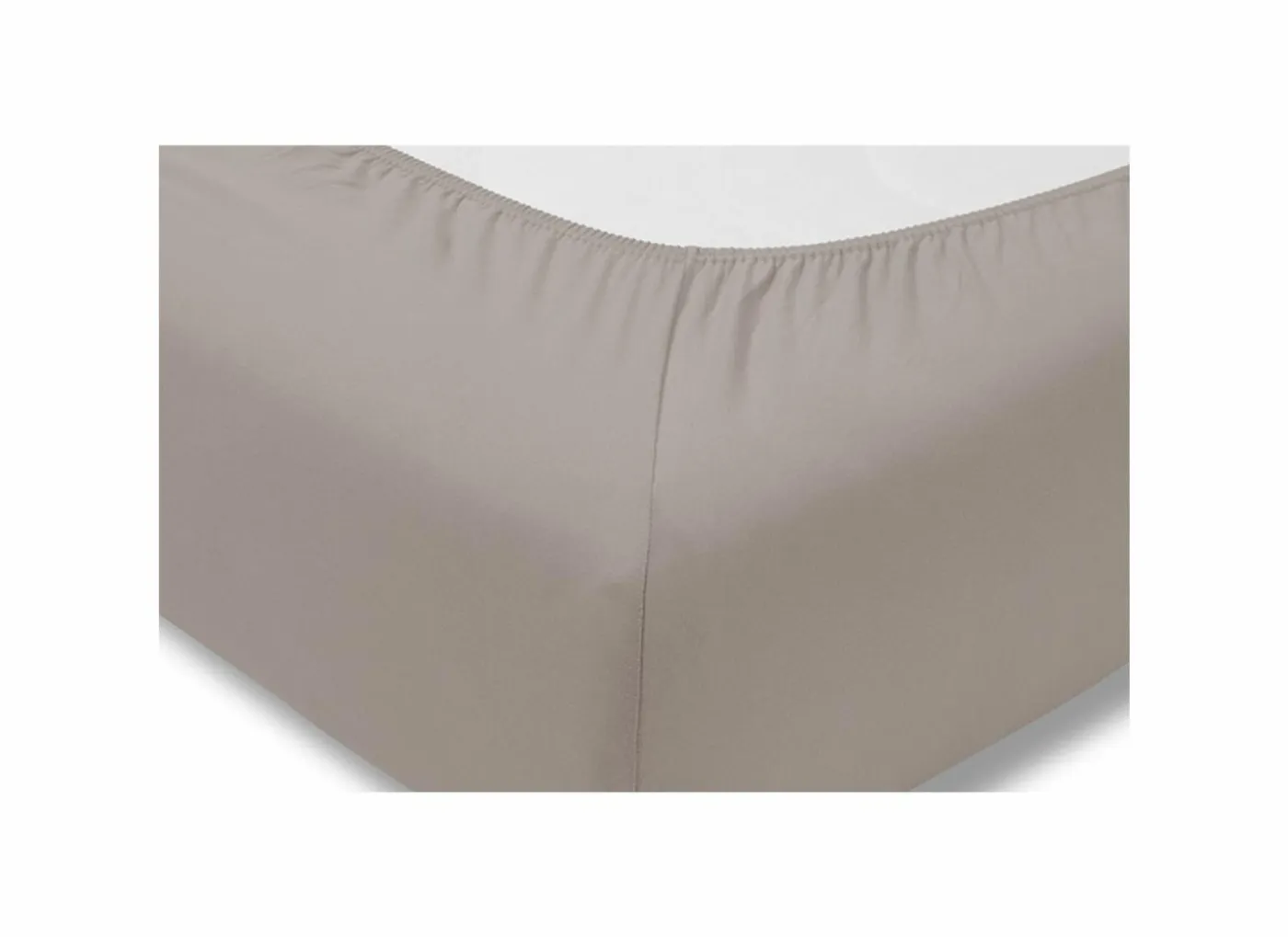 Hoeslaken 140/160x200/220cm jersey katoen taupe