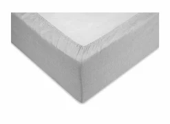 Hoeslaken 90x200cm katoen dove grey