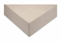 Hoeslaken 180x200cm katoen zandbeige