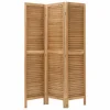 Kamerscherm Camila 120x2x170cm - paulownia hout - bruin