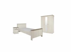 Kinderkamer met bed 90x200cm - kleerkast 172cm en 1 nachtkastje