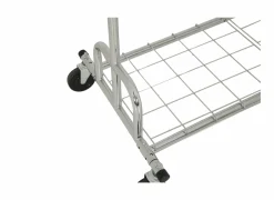 Kledingrek Kelly 130/188,5x55x158/171cm - metaal - chroom