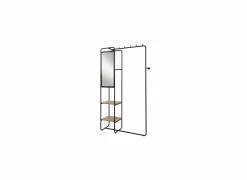 Kledingrek Luton 100x37x185cm - metaal - zwart