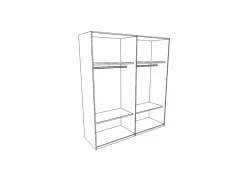 Kleerkast 212cm - decor - lariks & cristal oak