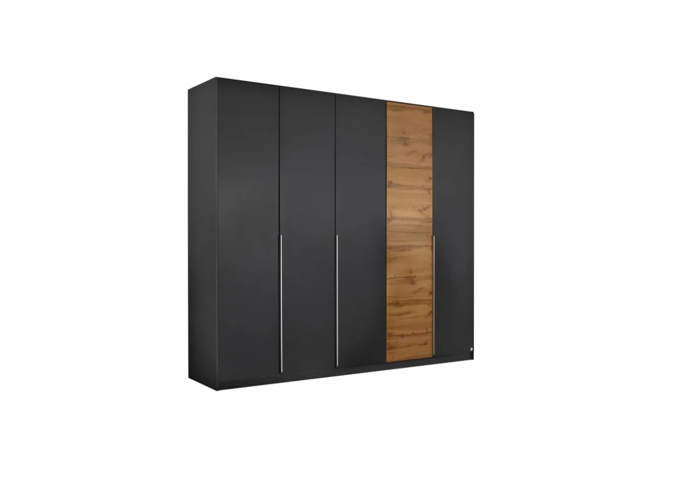 Kleerkast 226cm - decor - metallic grijs & artisanale eik