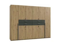 Kleerkast Denver 270cm - decor - artisanale eik & grafiet