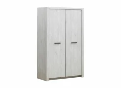Kleerkast Elvis 126cm - decor - witte eik