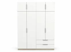 Kleerkast Ghost 157cm - decor - kronberg eik & wit