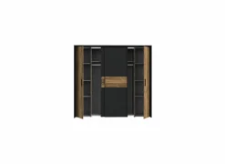 Kleerkast Jabim 209cm - decor - alpine picea & zwart