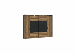 Kleerkast Jabim 279cm - decor - alpine picea & zwart