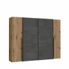 Kleerkast Narago 270cm - decor - artisanale eik & beton