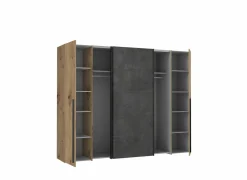 Kleerkast Narago 270cm - decor - artisanale eik & beton